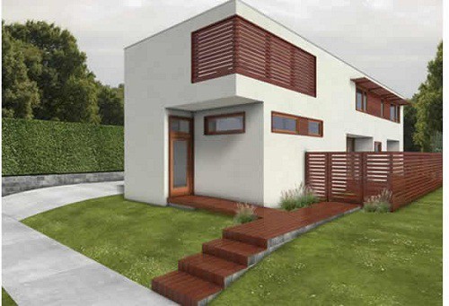 Fachadas de casas modernas pequeñas